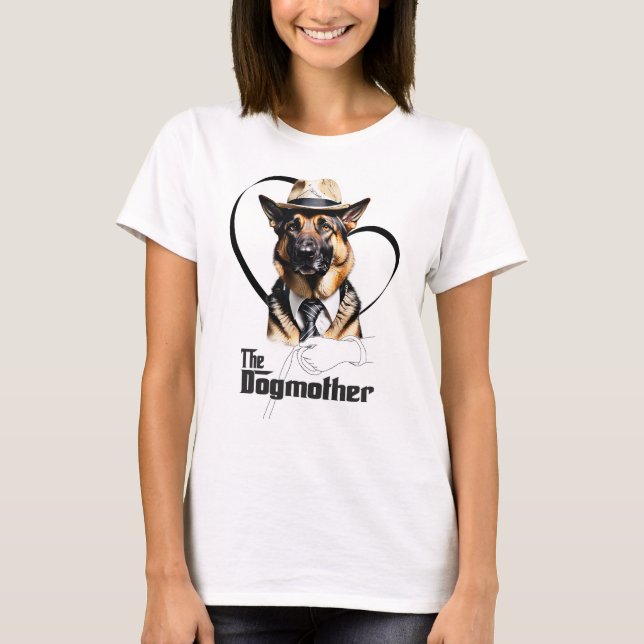 Camiseta Pastor Alemão - The Dogmother T-Shirt (Vorderseite)