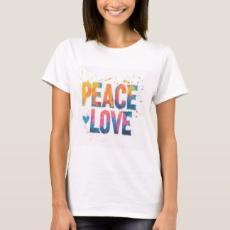Camiseta Peace and Love T-Shirt