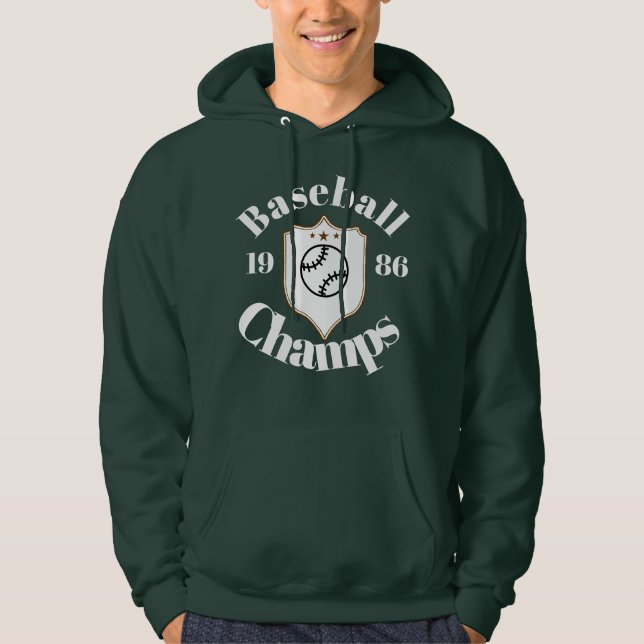 camiseta  Preta de algudao baseball ⚾️  Hoodie (Vorderseite)