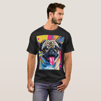 Camiseta Pug Pop Art 01  T-Shirt