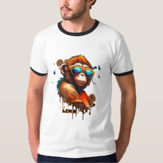 Camiseta Ringer "LIMA Edición" -Diseño Gráfico T-Shirt
