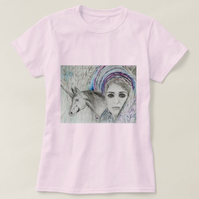 Camiseta Senhora da Magia (desenho autoral) T-Shirt (Design vorne)