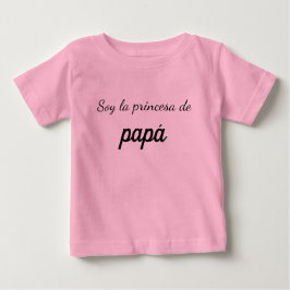 Camiseta soy la princesa de papá baby t-shirt