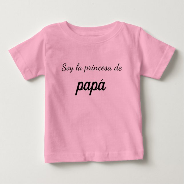 Camiseta soy la princesa de papá baby t-shirt (Vorderseite)