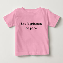 Camiseta soy la princesa de papá baby t-shirt