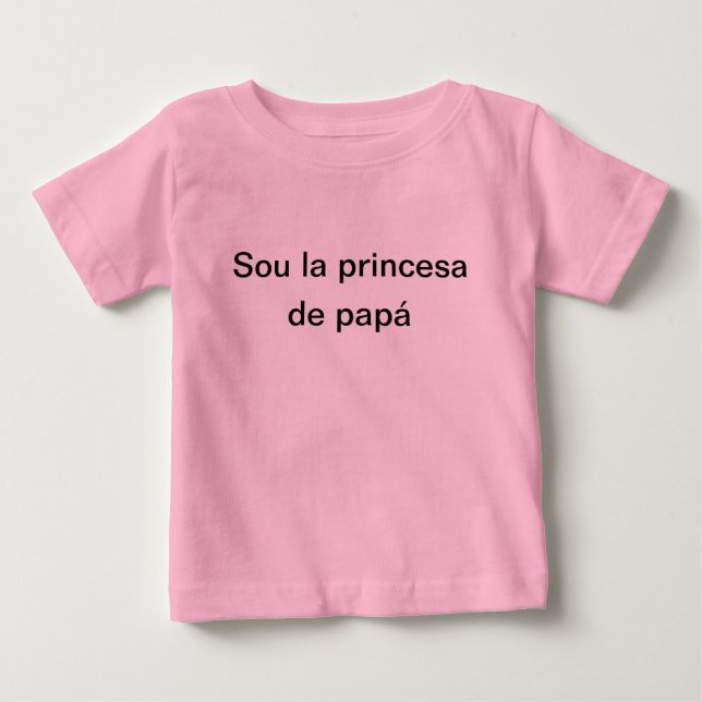 Camiseta soy la princesa de papá baby t-shirt (Vorderseite)