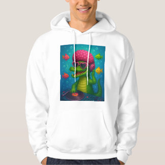 Camiseta sudadera Cocodrilo Cósmico  Hoodie
