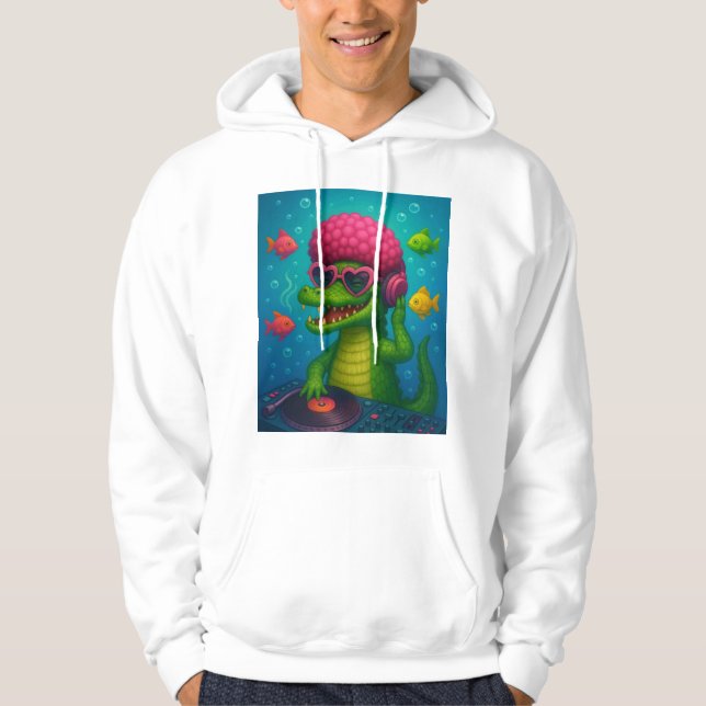Camiseta sudadera Cocodrilo Cósmico  Hoodie (Vorderseite)