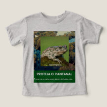 Camiseta Tri-blend para Bebês Via Pantanal Fashion