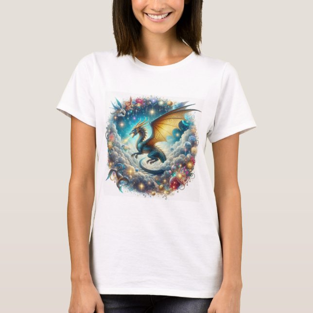 Camiseta Tshirt t shirt donna woman mujer Dragone (Vorderseite)