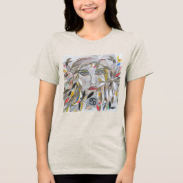 Camiseta Zodíaco Câncer (desenho autoral) Tri-Blend Shirt