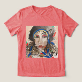 Camiseta Zodíaco Sagitário (desenho autoral) Tri-Blend Shirt