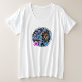 Camiseta Zorro entre flores
