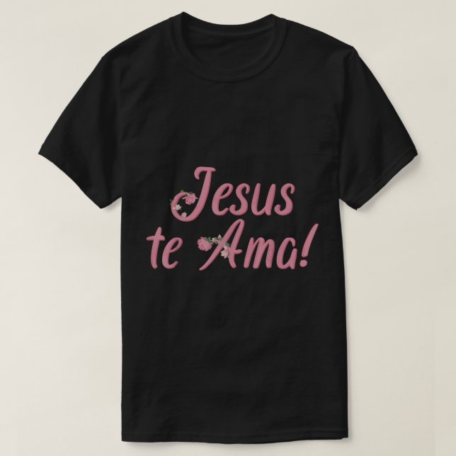 Camisetas Cristianas en espanol Frases Biblia Jesu T-Shirt (Design vorne)
