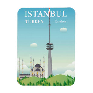 Camlica Turm Istanbul, die Türkei Magnet