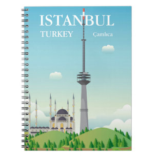 Camlica Turm Istanbul, die Türkei Notizblock