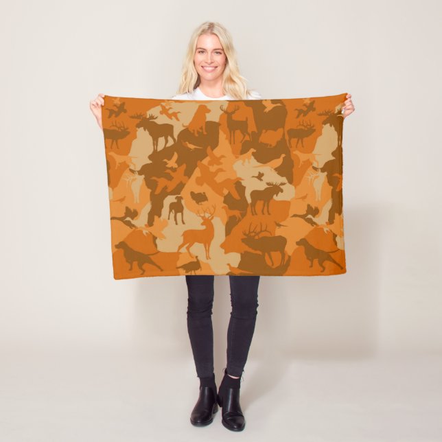 Cammo 2/Camoflaume/Hirsche/Elch/Elch/Jagdhund Fleecedecke (Beispiel)