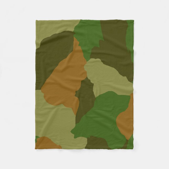 Cammo, camoflauge, Jäger odee, Armee, Fleecedecke (Vorderseite)