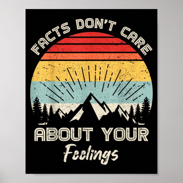 Camng Crew Facts Don't Care About Your Feelings Re Poster (Vorne)