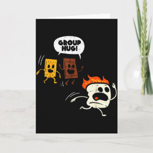 Camng-Gruppenumarmung Smores Lustiger Marshmallow  Karte