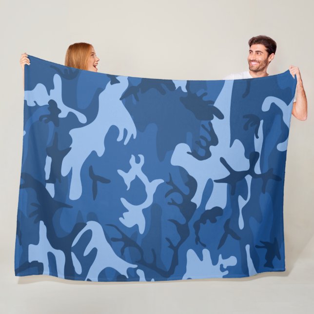 Camo Blue Fleecedecke (Beispiel)
