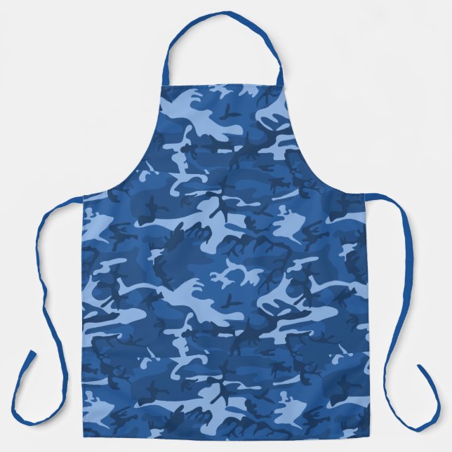Camo Blue Schürze (Vorderseite)