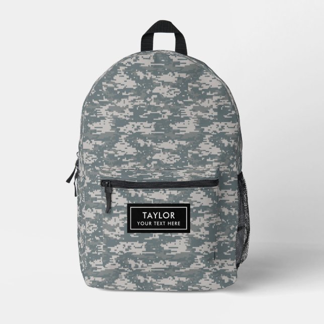 Camo Digital Bedruckter Rucksack (Vorderseite)