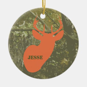 Camo et ornement personnalisé par tête de cerfs