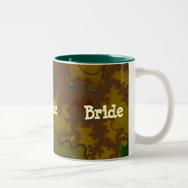 Camo Fractal Mariée Mug (Droit)