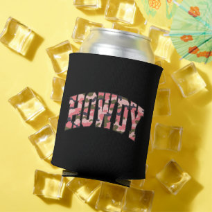 Camo Howdy Pink Preppy Tarnmuster Weihnachten Dosenkühler