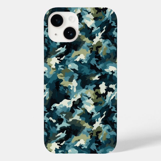Camo Imprimer iPhone 14 Coque (Verso)