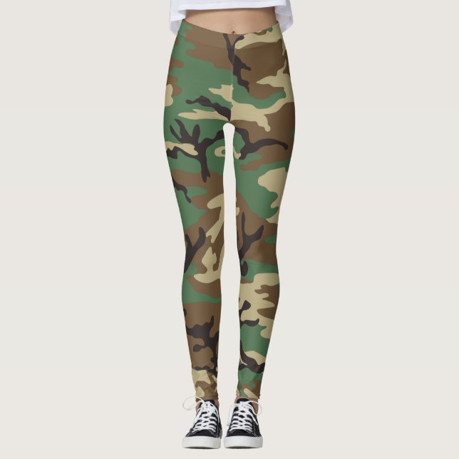 Camo leggings militaires classiques (Devant)