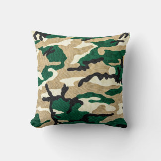 Camo militaire Camouflage de l'armée Coussin Jeter