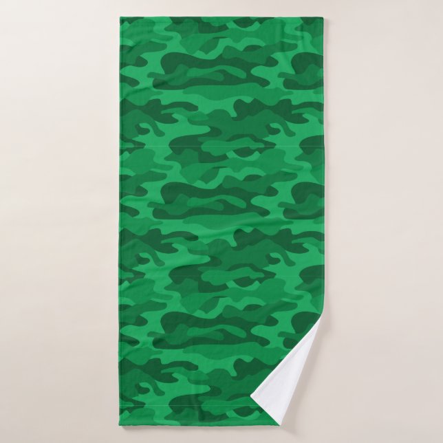 Camo Monocolor Vert Espagnol (Serviette de bain)