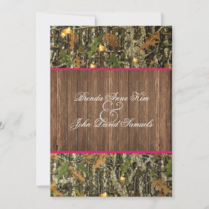 Camo Rustic Faire-part de mariage