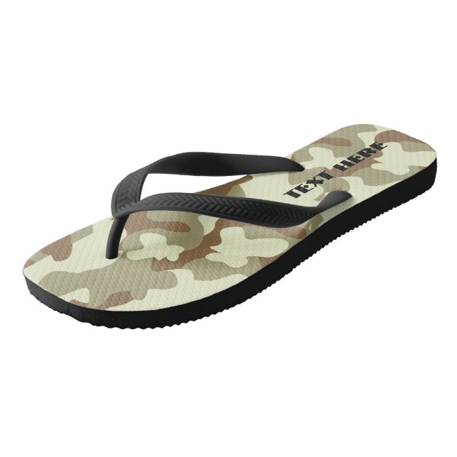Camo tongs personnalisés (Incliné)