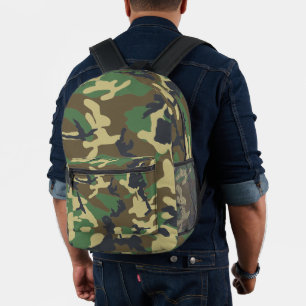 Camo Woodland Bedruckter Rucksack