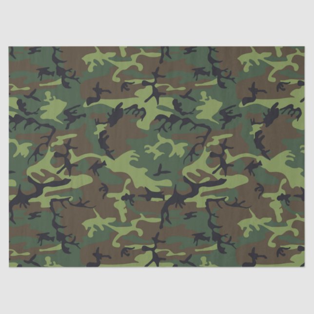 CAMOFLAGE JUNTING PATTERN SEIDENPAPIER (Vorderseite)