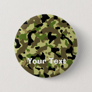 Camoflage kakifarbiger button