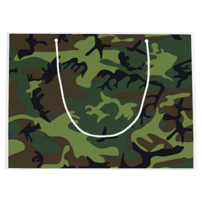 CAMOFLAUGE PATTERN GROßE GESCHENKTÜTE (Vorderseite)
