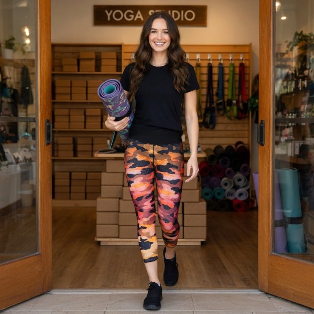 Camoflorange Capri Leggings (Von Creator hochgeladen)