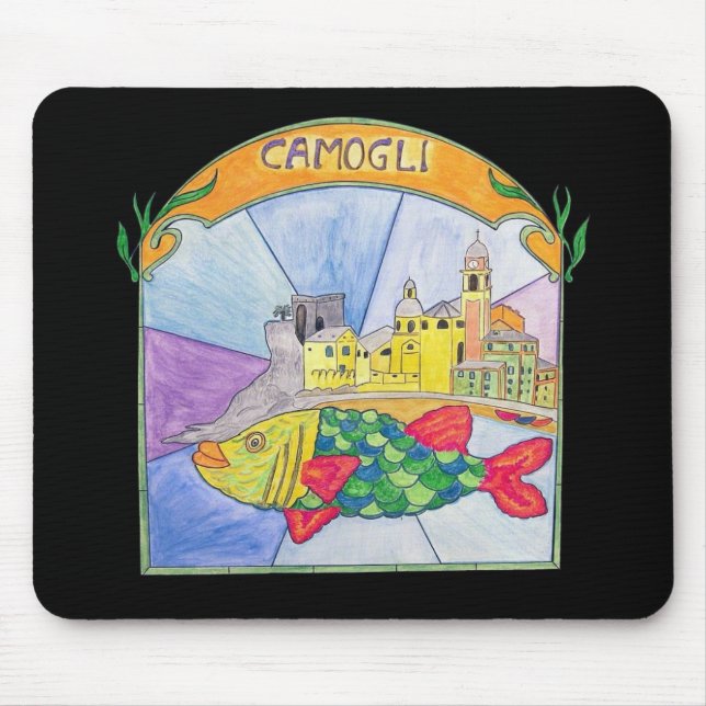 Camogli Fish Mousepad (Vorne)