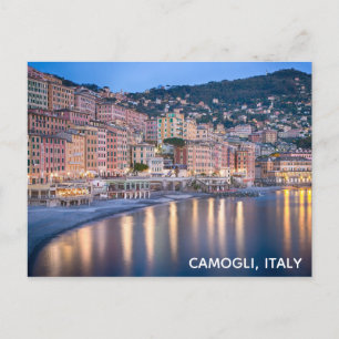 Camogli Italien Italienisches Sunset Travel Foto Postkarte