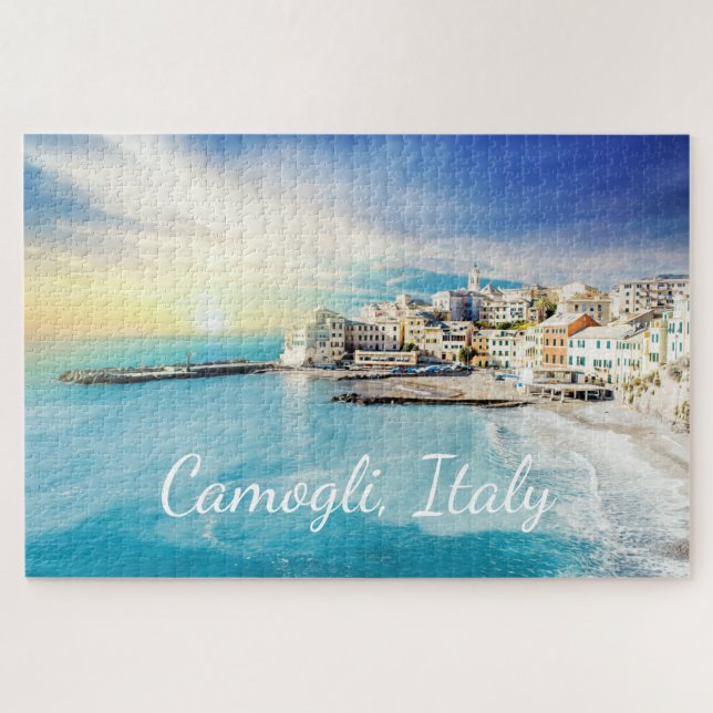 Camogli Italien Malerei Portofino Genua Ligurien (Horizontal)