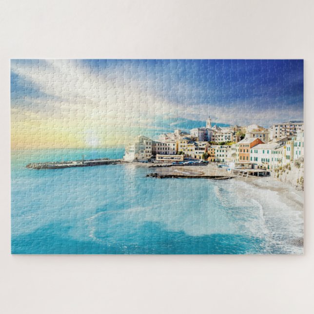 Camogli Italien Malerei Portofino Genua Ligurien (Horizontal)
