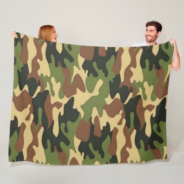 Camouflage 1 60x80 Couverture polaire (En situation)