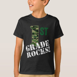 Camouflage 1. Klasse Rocks erster Klasse zurück zu T-Shirt