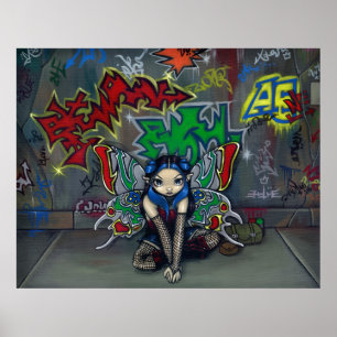 Camouflage 1 urban faiffiti Art Printing Poster