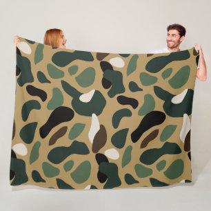 Camouflage 7 Couverture en polaire 60x80