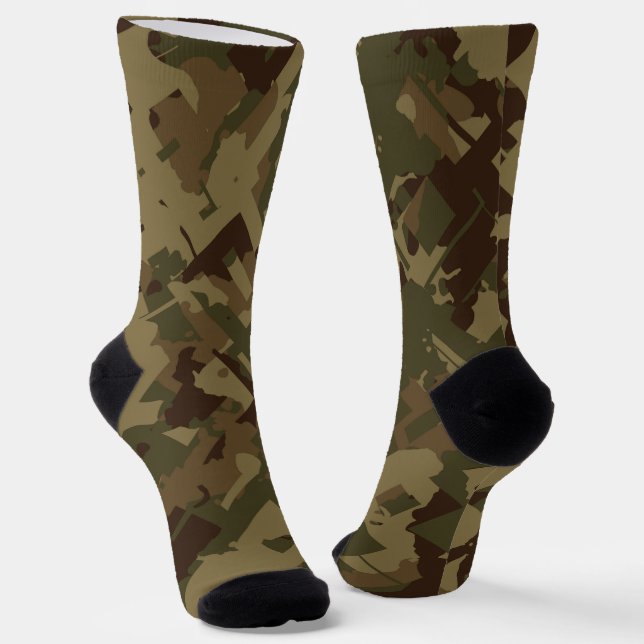 Camouflage abstrakt socken (Gewinkelt)